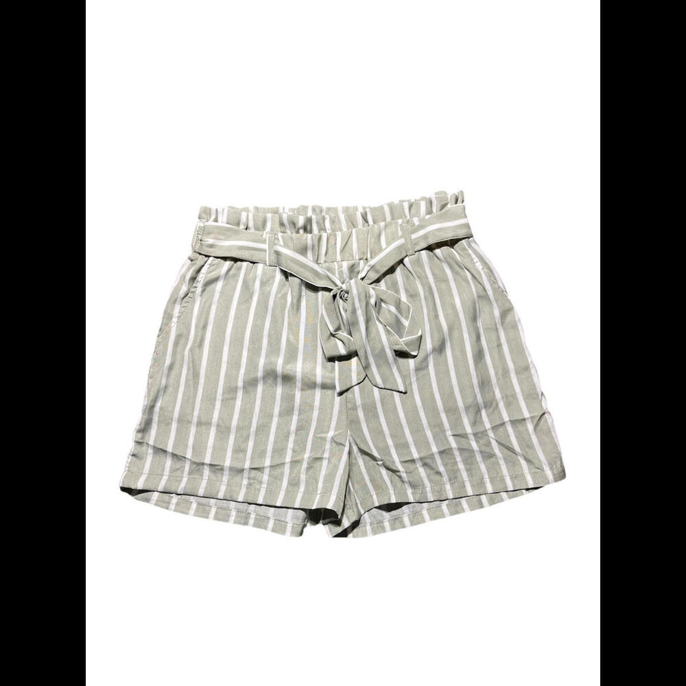 ShoSho Mint Green Striped Shorts Girls 14-16 Preppy Belt Golf Light Weight